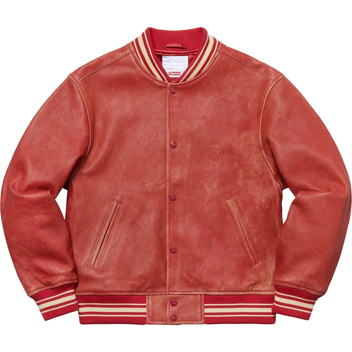 Leather Varsity Jacket view 7